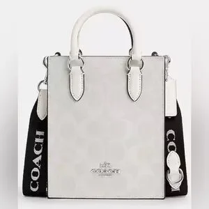 Coach | Bags | North South Mini Tote In Signature Glacier
